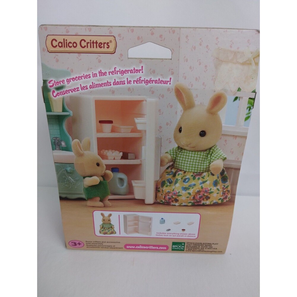Calico Critters Sunny Rabbit Mother’s Refrigerator Set Kitchen Accessory Epoch - Picture 4 of 5